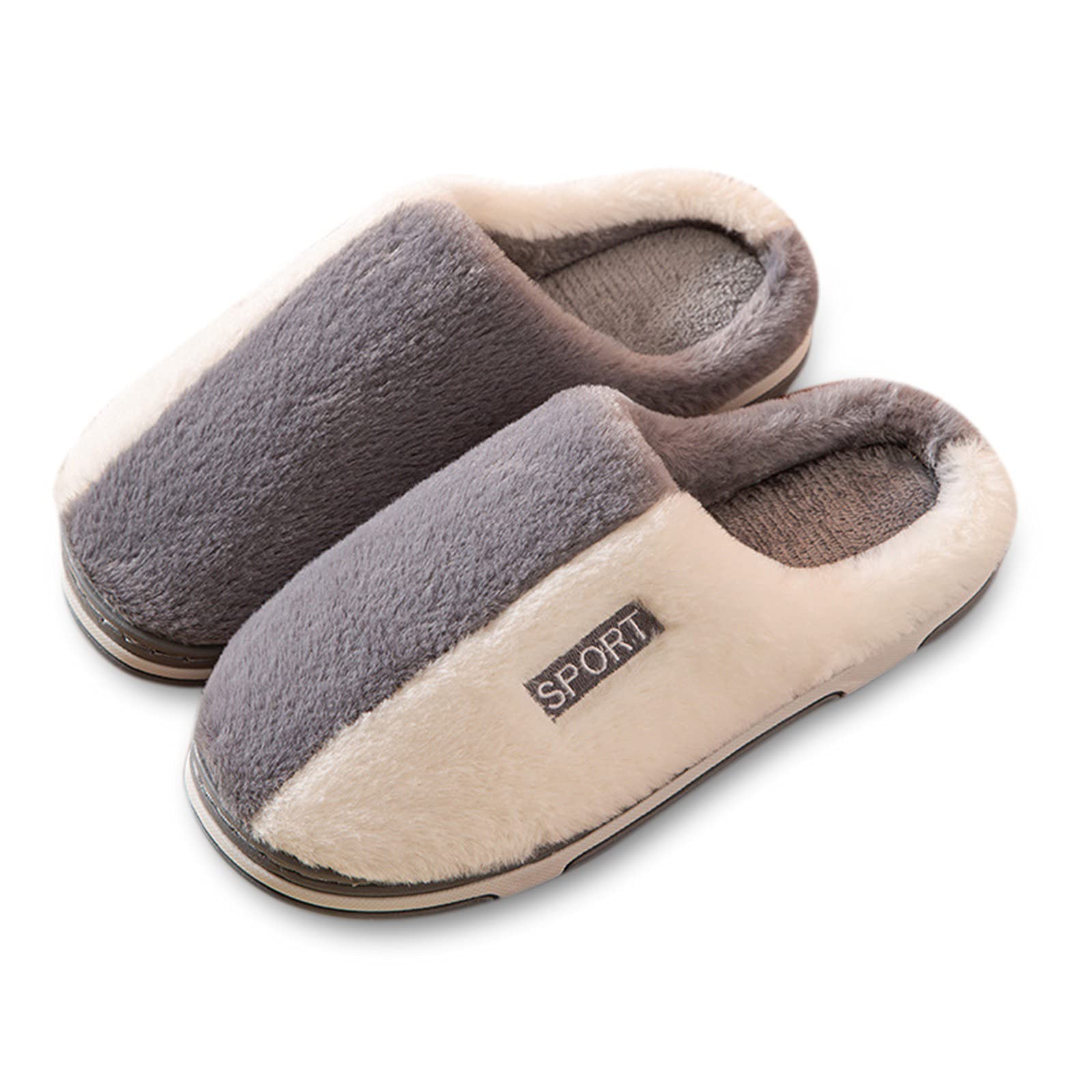 Men's Plush House Slippers Size 11 - Soft Sole Warm Indoor Slippers for Men | Cozy Home Wear, Winter Comfort & Lounge Relaxation