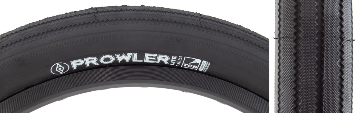 Alienation TCS Prowler Lite Street Bike Tire 20x2.25 Tubeless Ready 85 TPI Black Reflective - Perfect for Urban Commuting & BMX Riding