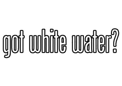EW Designs White Water Sticker Decal - 5