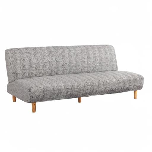 LiveGo Armless Futon Slipcover - Stretchable Folding Sofa Bed Cover with Elastic Bottom, Printed Fitted Couch Protector for Pets & Kids | Perfect for Living Rooms, Dorms & Guest Rooms