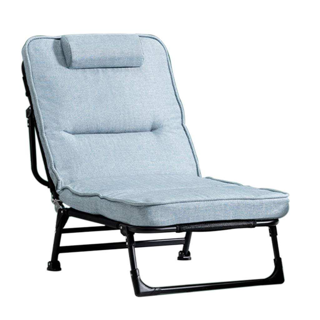 Portable Folding Chair - Lightweight Foldable Sofa with Cotton Linen Fabric, Non-Slip Feet & Reinforced Steel Frame - Perfect for Camping, Beach, Picnics, Outdoor Events and Home Use