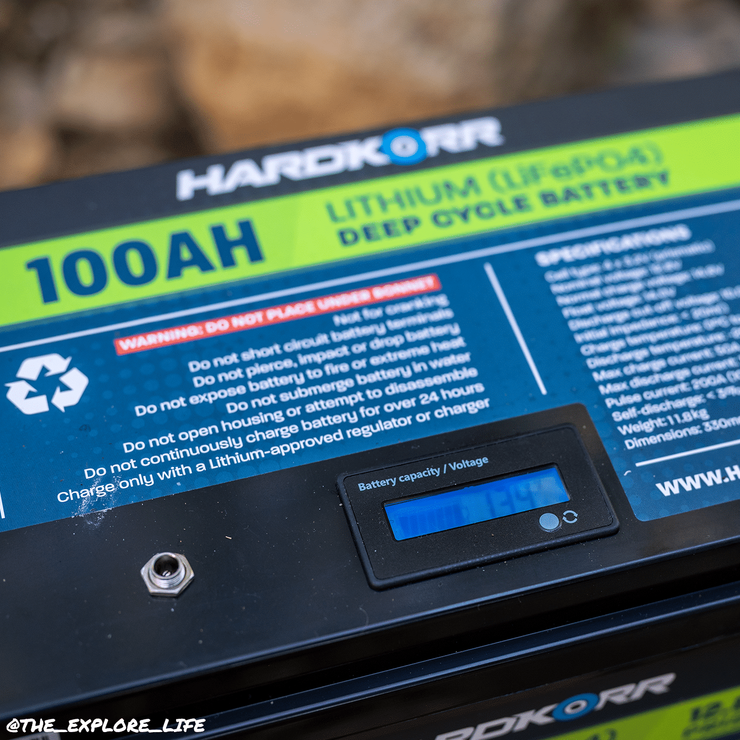 100Ah High Discharge LiFePO4 Deep Cycle Battery - 12V Lithium Iron Phosphate Rechargeable Battery for Solar Power, RV, Marine, Off-Grid & Backup Power Systems