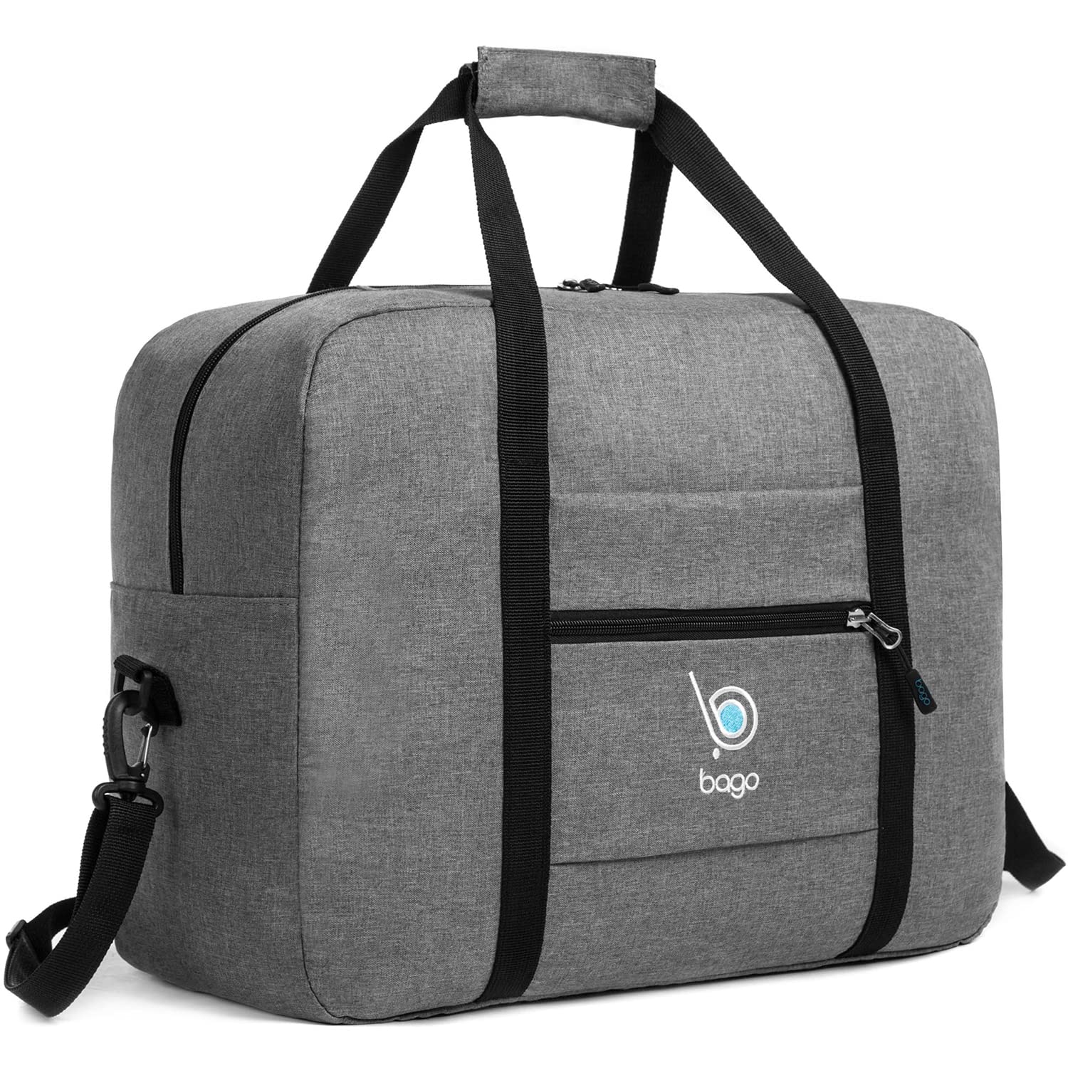 Foldable Duffle Bag 18x14x8 Inches - FAA Approved Personal Item Travel Bag for Spirit & Frontier Airlines - Lightweight Carry-On Luggage for Air Travel - Perfect for Weekend Getaways & Business Trips