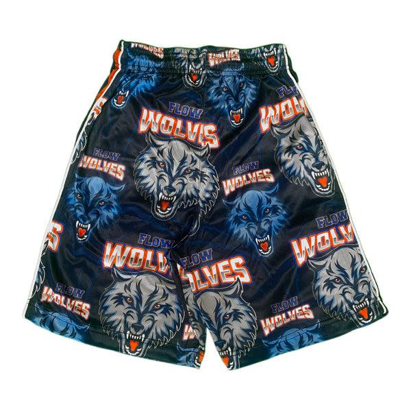 Boys Wolves Mascot Short Sleeve T-Shirt - Comfortable Cotton Graphic Tee for Kids - Perfect for School, Sports, and Casual Wear