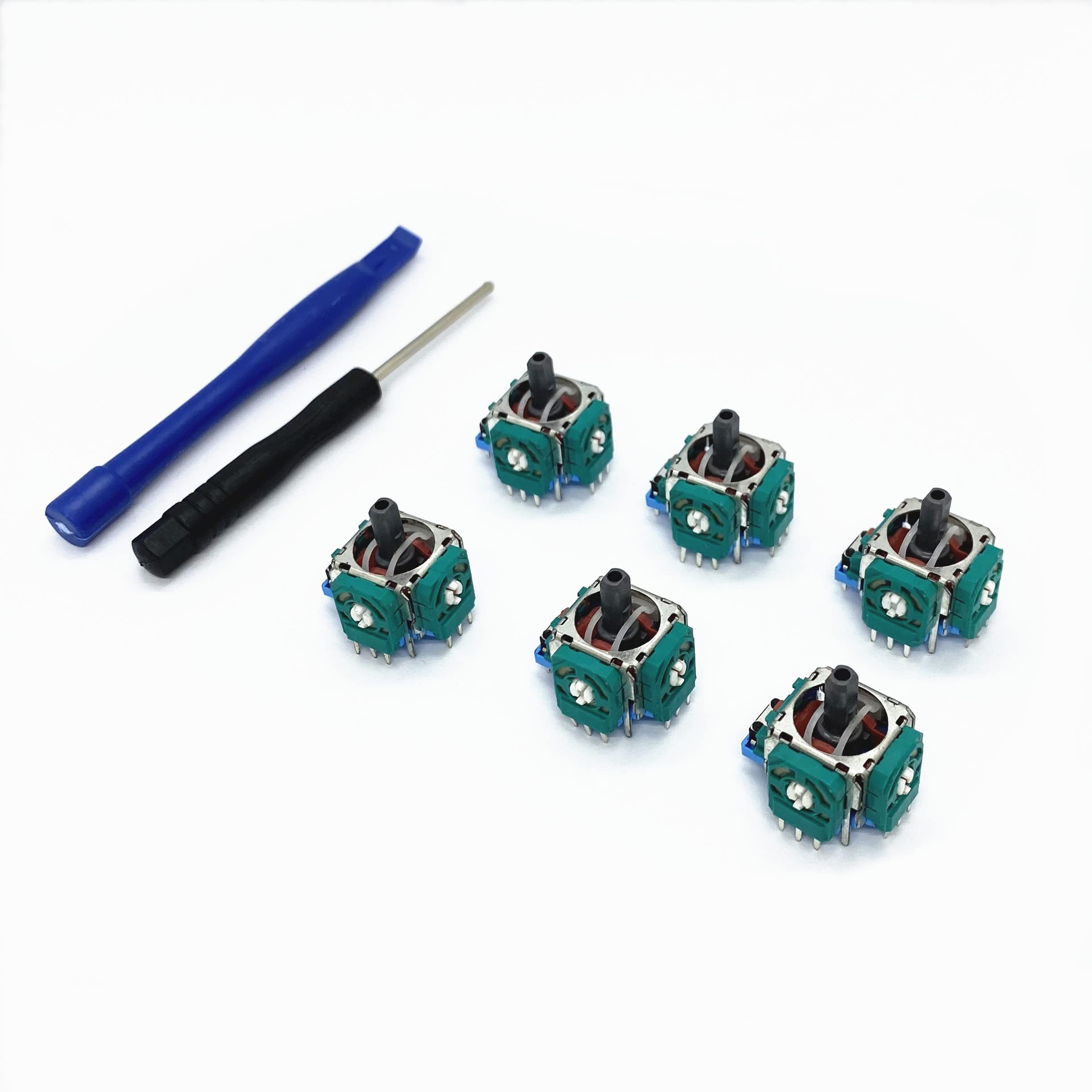 Replacement Analog Thumb Stick Joystick Module for Sony PS5 Controller - Compatible 3D Sensor Rocker Wheel (6-Pack) | Perfect for Gaming, Repair & DIY Controller Customization | Enhance PS5 Gameplay Experience & Controller Maintenance | Ideal for Home Gaming, Professional Repairs & Controller Modifications