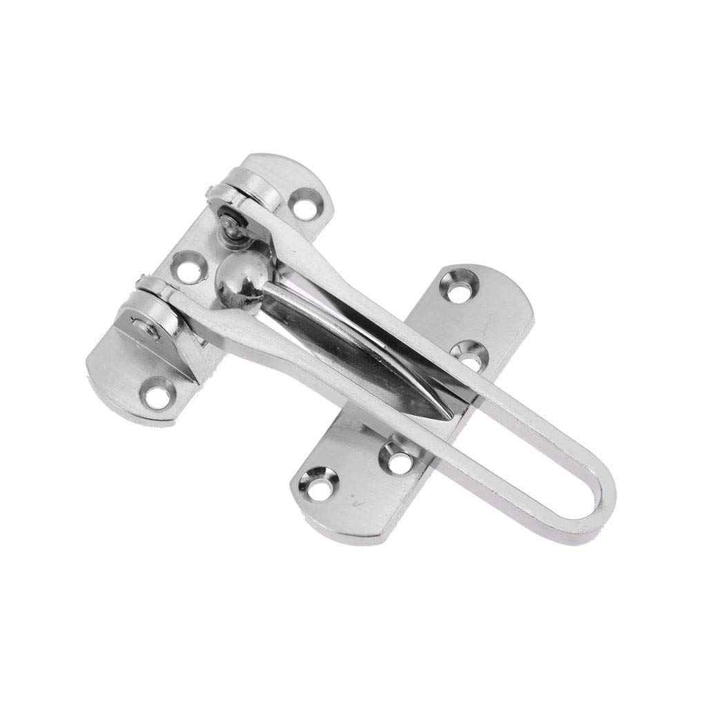 Sturdy Metal Front Door Security Hasp Lock - Heavy Duty Durable Home Chain Lock with Catch for Enhanced Safety | Perfect for Apartments, Houses & Garage Doors
