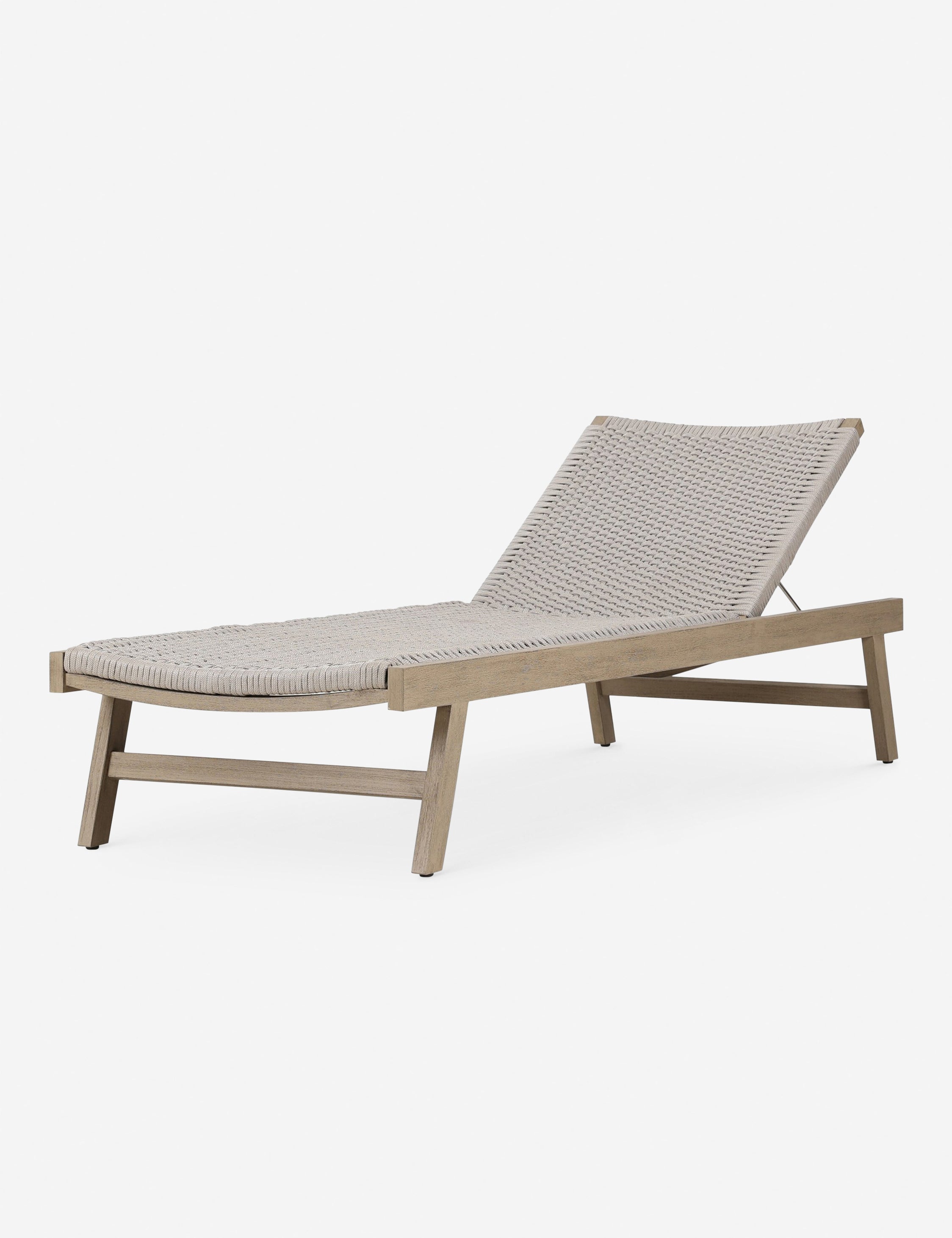 Delmar Indoor Outdoor Chaise Lounge Chair - Waterproof Wicker Patio Furniture for Poolside, Garden, and Backyard Relaxation