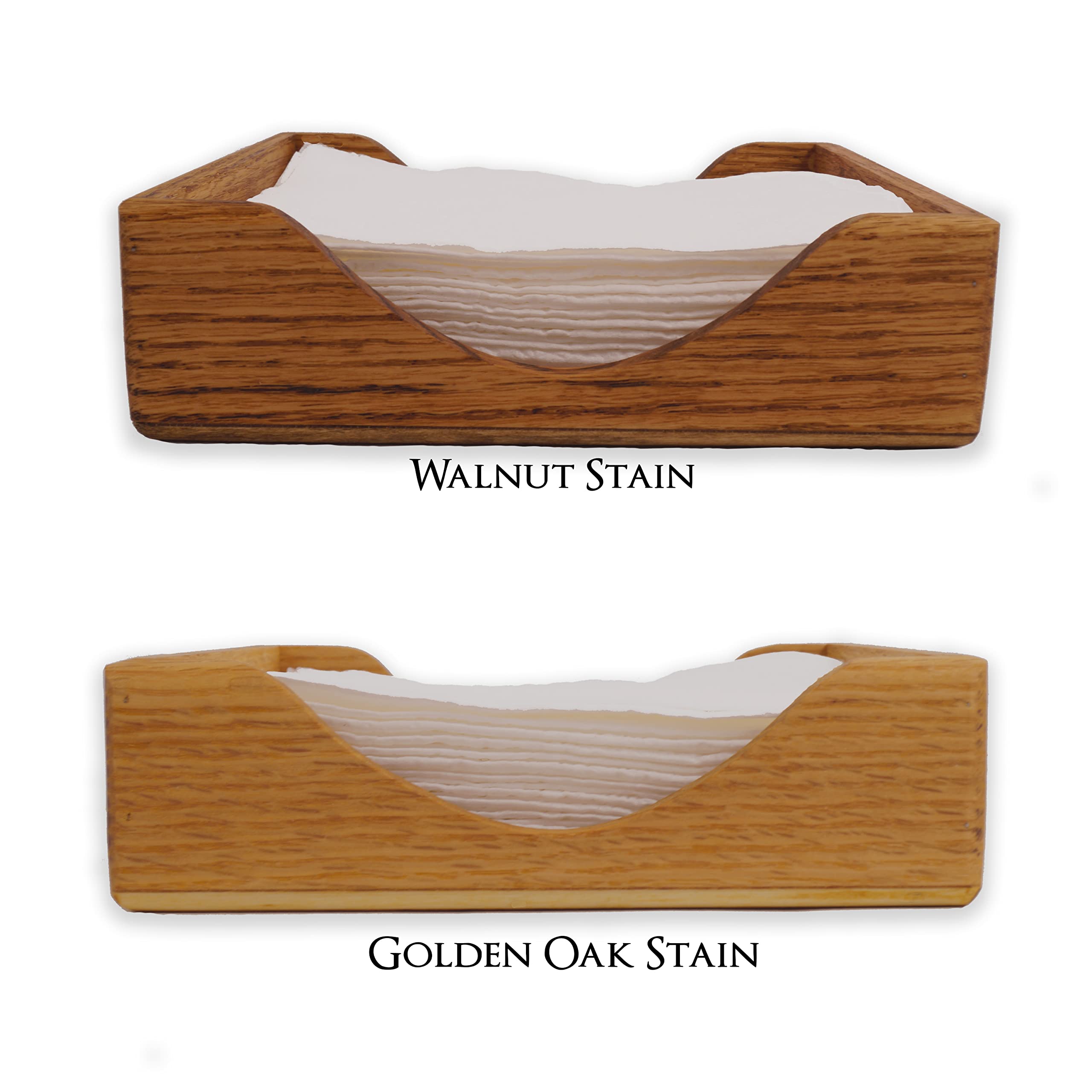 Elegant Oak Wooden Napkin Holder Tray - Country Style Paper Napkin Box for Dining Table, Kitchen, and Party Decor - Perfect for Restaurants, Weddings, and Home Entertaining