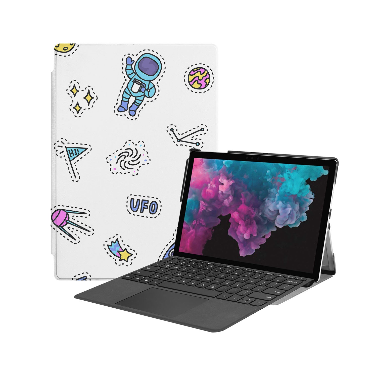 Microsoft Surface Case - Durable Astronaut Space Design Protective Cover for Surface Pro/Book/Laptop | Perfect for Work, Travel & School