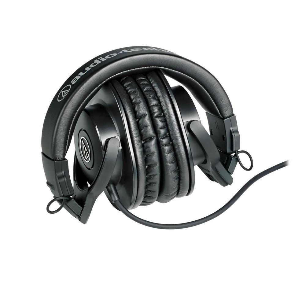 Audio Technica ATH-M30X Professional Studio Monitor Headphones with Fixed Cable - Perfect for Music Production, Podcasting & Audio Tracking