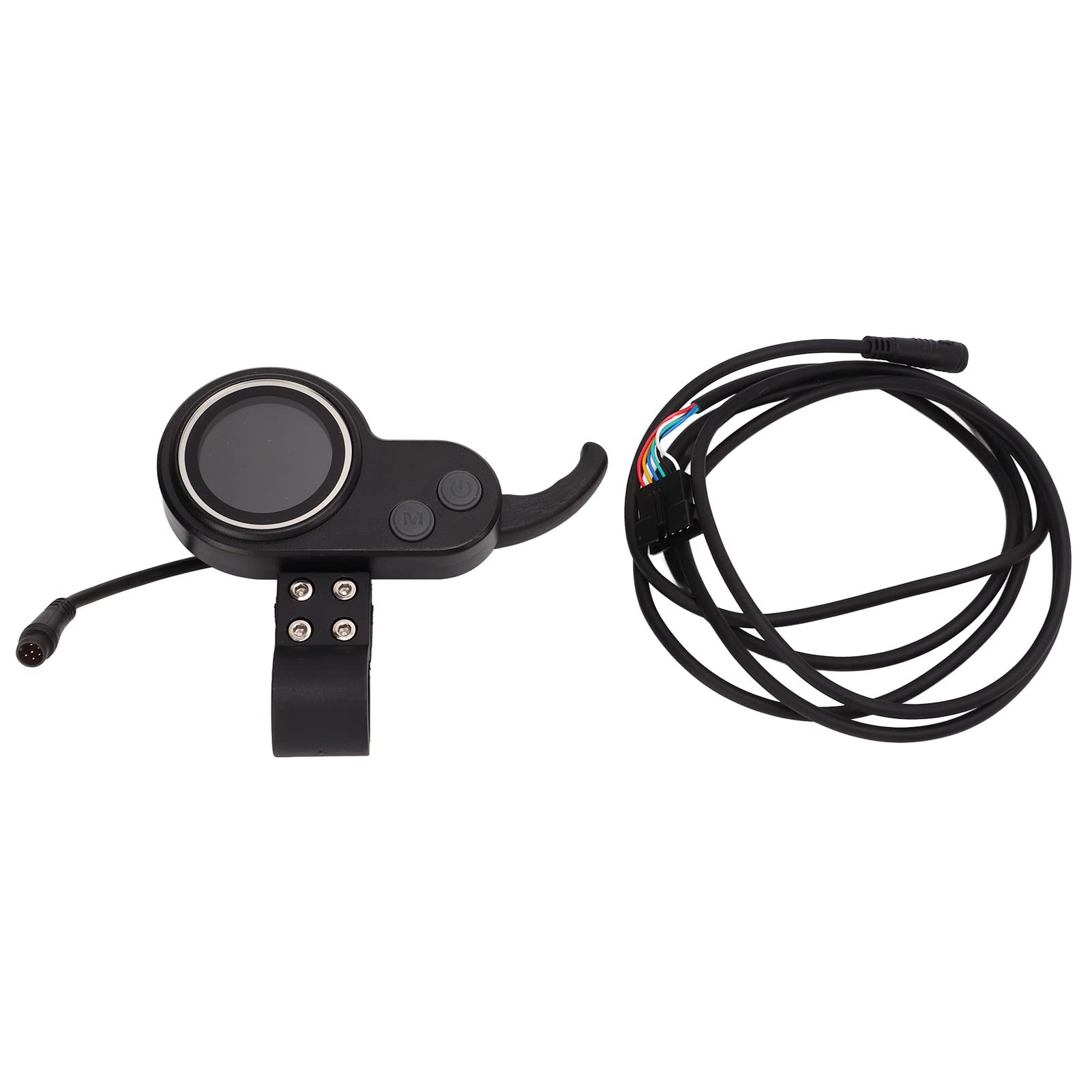 Electric Scooter LCD Display Meter with Finger Throttle - 2-in-1 E-Bike Speedometer & Battery Indicator for Commuting & Urban Travel