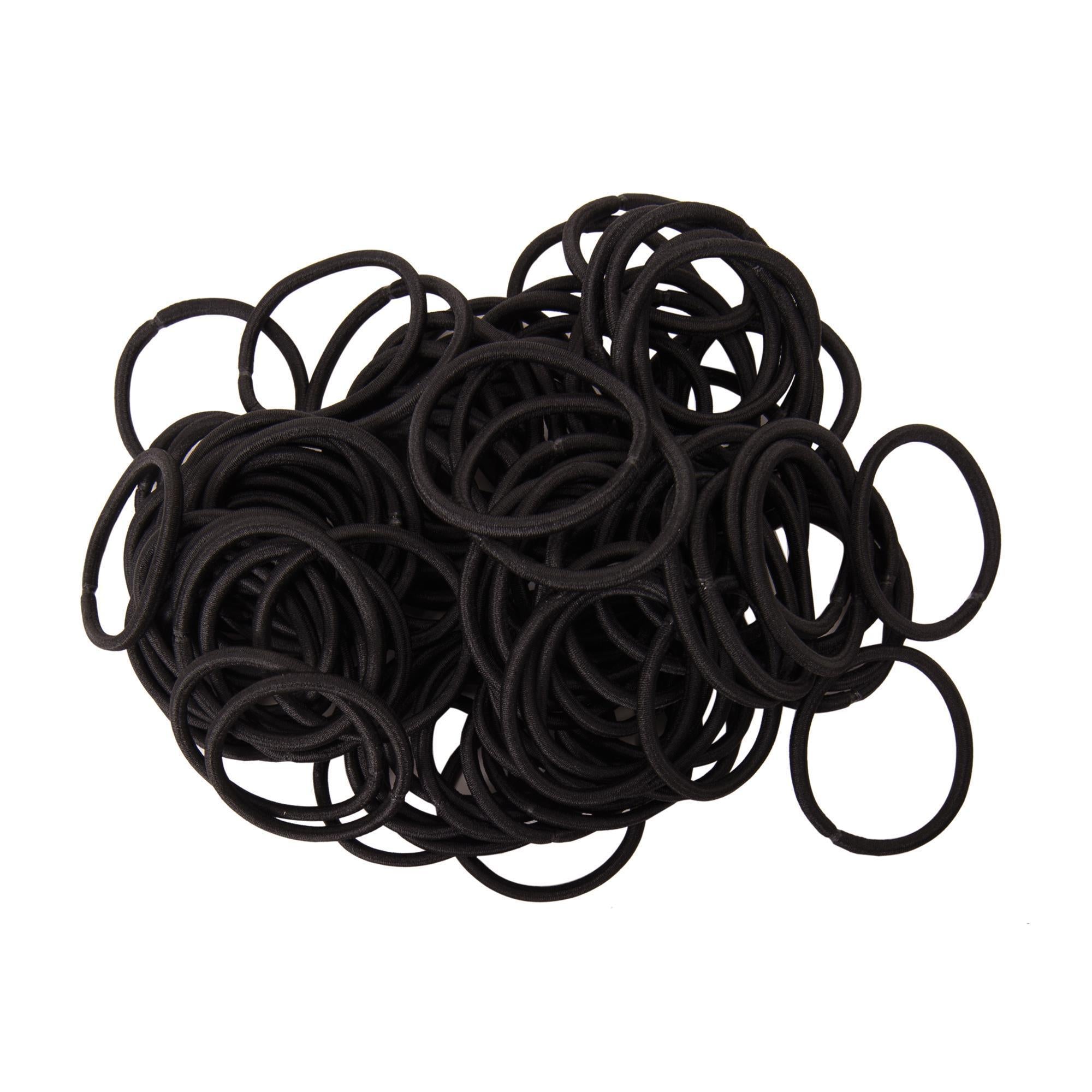 Complete Pro Nylon Hair Ties - Thick Elastic Hair Bands (100 Count) for Women, Men & Kids - Perfect for Ponytails, Braids & Workouts
