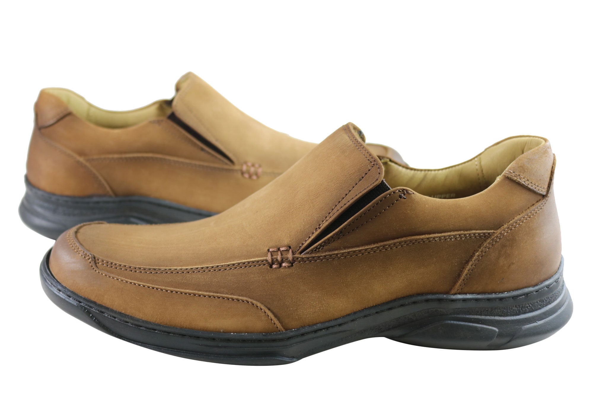 Savelli Isaac Men's Comfortable Leather Slip-On Loafers - Handmade in Brazil - Perfect for Casual Wear, Office & Travel