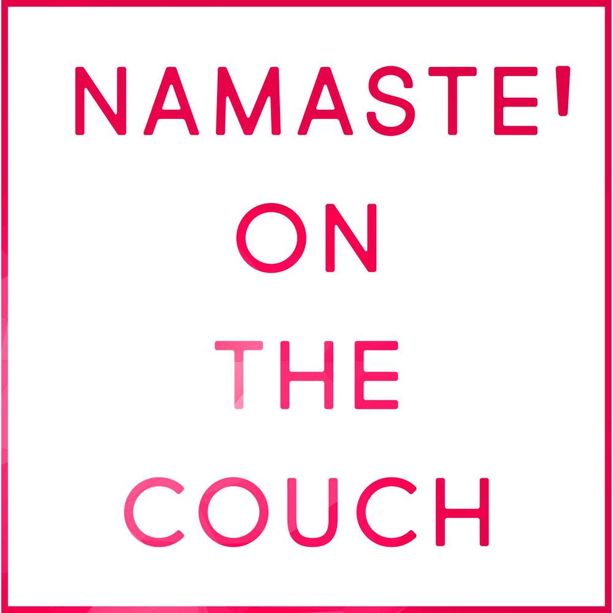 Namaste On The Couch 15 oz Ceramic Coffee Mug - Perfect for Yoga Lovers, Tea & Coffee Drinkers - Great for Home, Office & Meditation Spaces