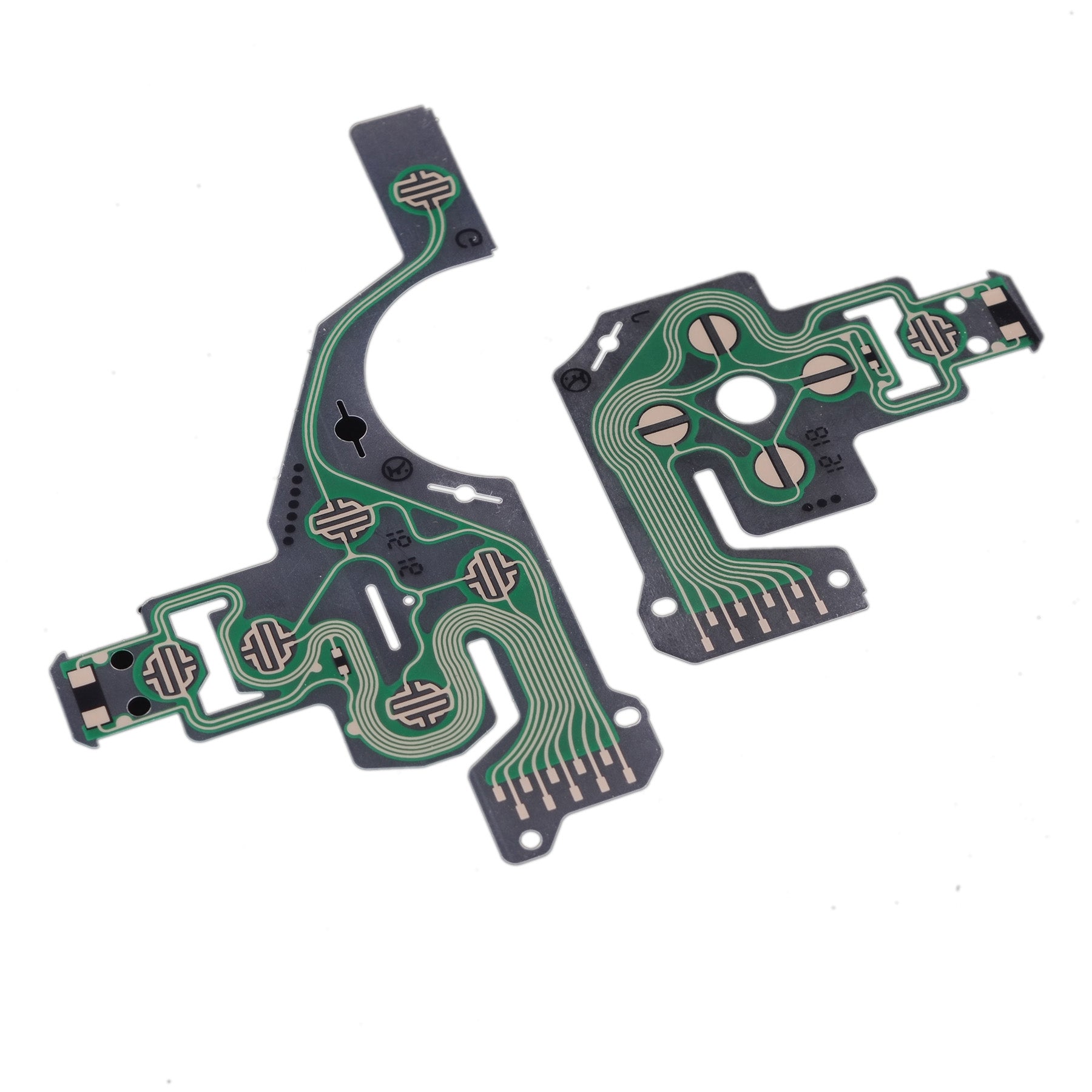 2-Pack Replacement Button Conductive Flex Cable Film for PS4 Controller JDM-030 GRA00023 - Fix Unresponsive Buttons for Gaming & Repair Scenarios