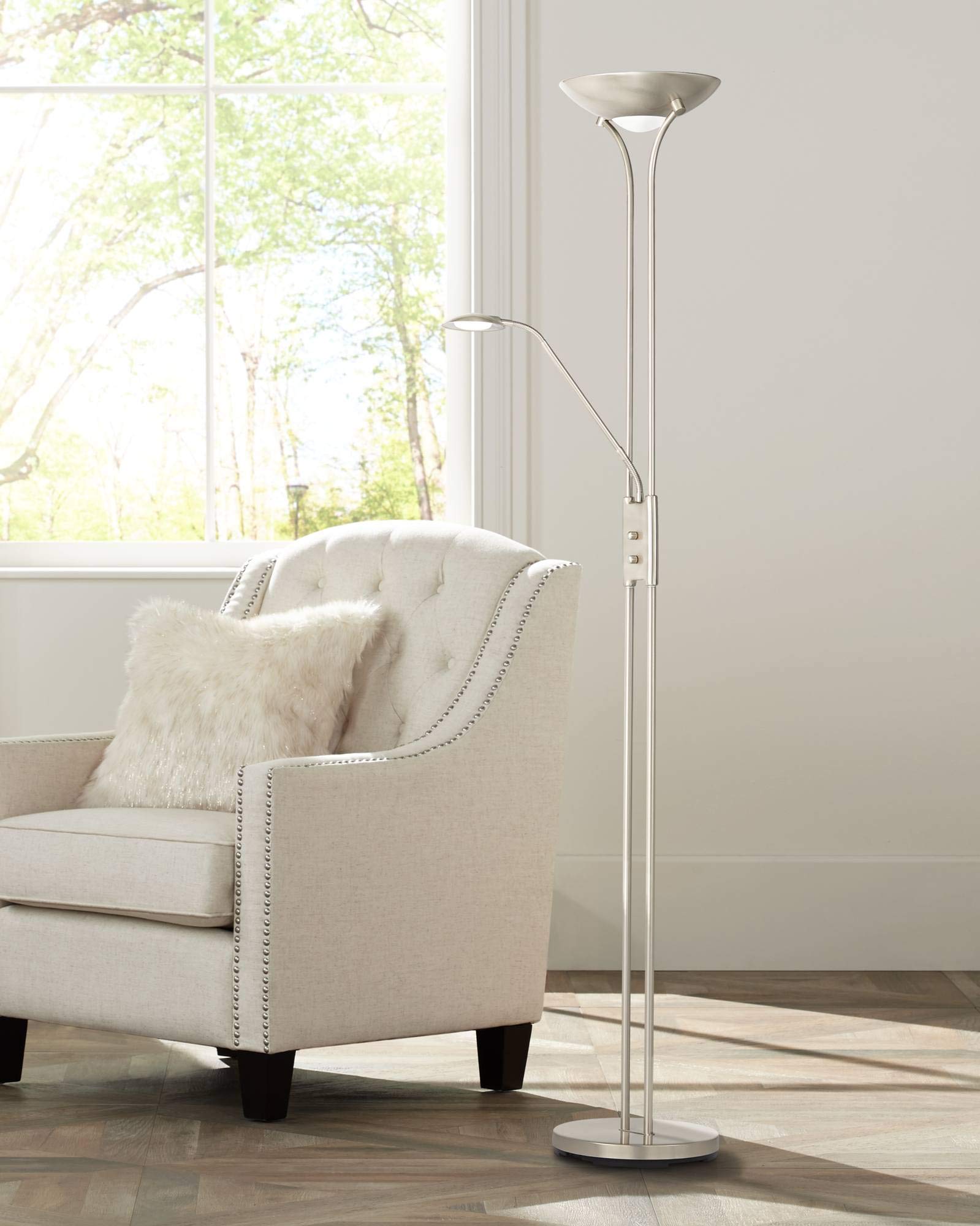 360 Lighting Canby Modern Torchiere Floor Lamp - 72