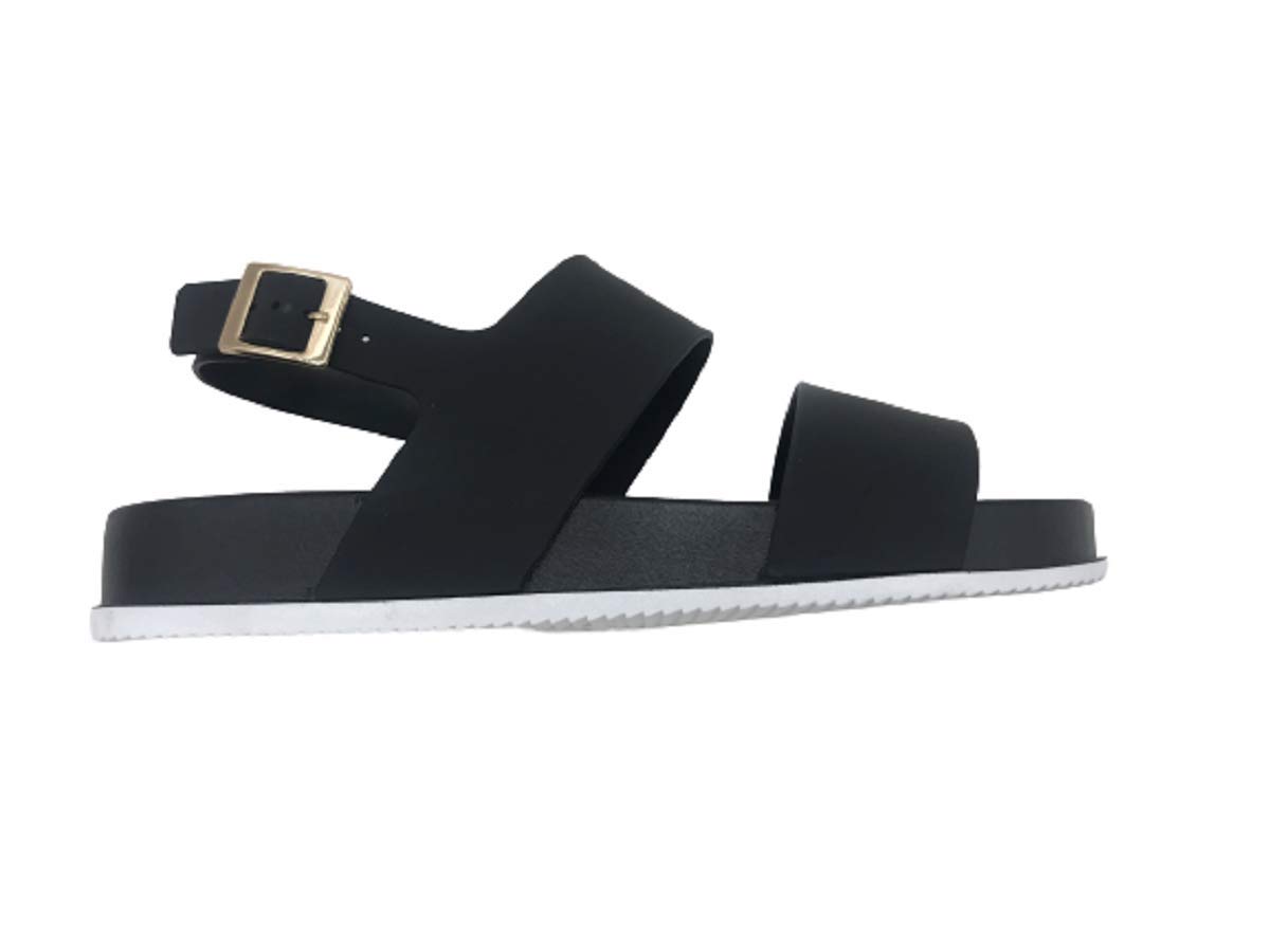 **J-Slips Women's Elegant Adjustable Buckle Sandals - Comfortable Summer Casual Sandals for Beach, Travel & Everyday Wear**
