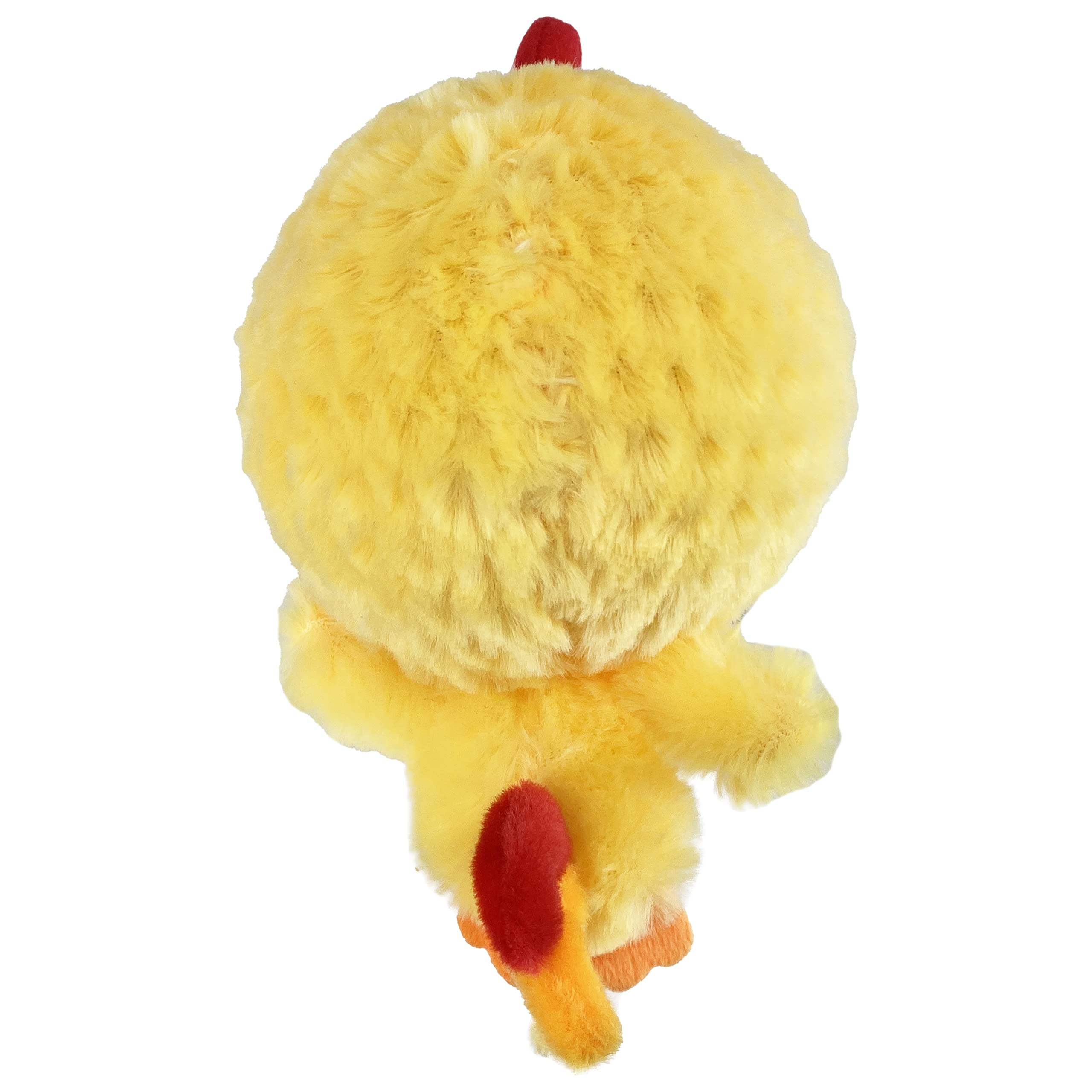 Multipet 43237-1 Knobby Noggins Chicken Dog Toy - Durable Chew Toy for Small & Medium Dogs - Perfect for Playtime, Training & Teething Relief