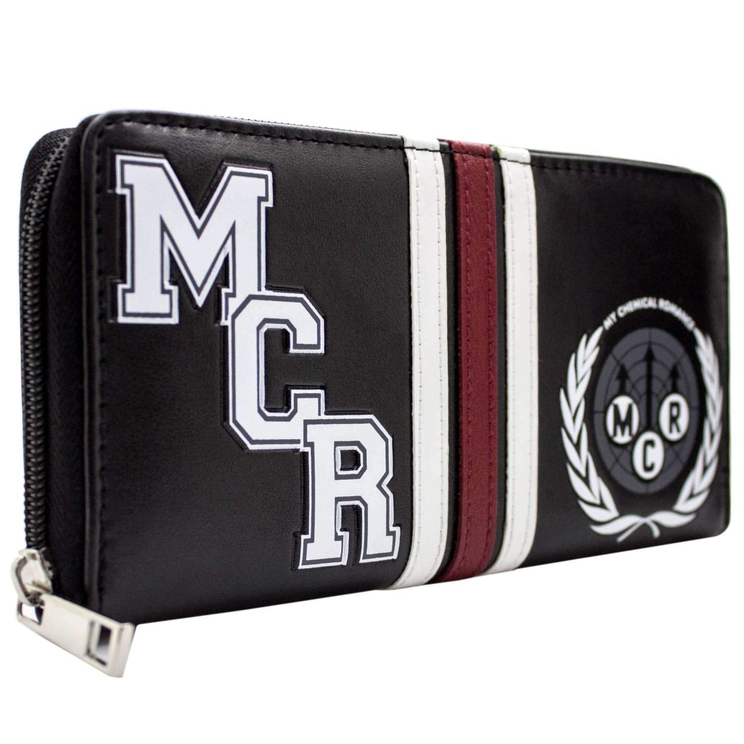My Chemical Romance MCR Rock Band Leather Purse Clutch - Stylish Coin Pocket & Card Holder Wallet for Concerts & Night Out (Black)