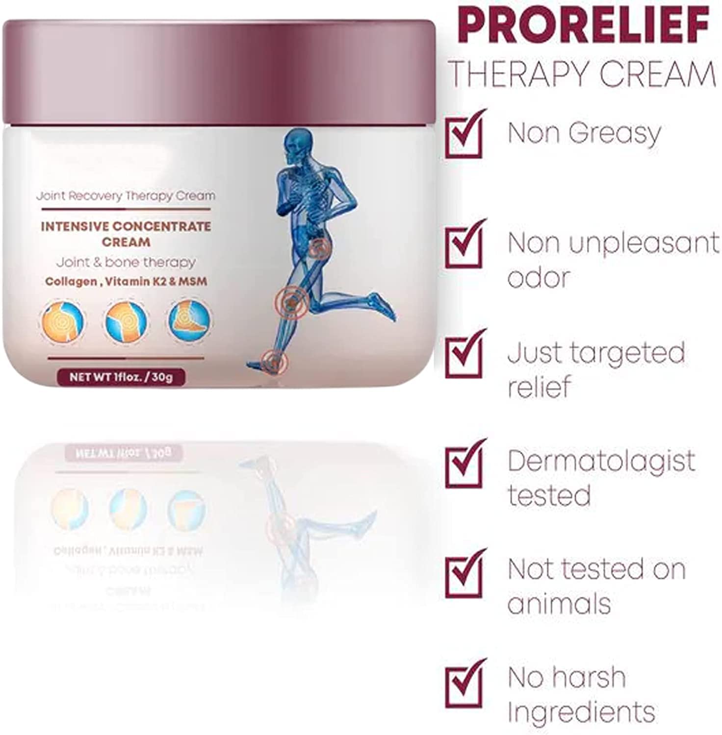 Perfectx Joint & Bone Therapy Cream - Fast Pain Relief for Muscle, Back, Ankle & Foot Pain - Doctor Recommended Arthritis & Joint Pain Cream - 2 Pack for Home & Sports Use
