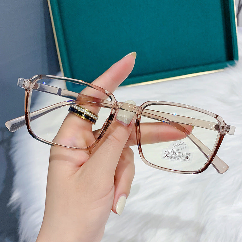 Anti Blue Light Reading Glasses - Retro Small Square Frame for Computer & Screen Use - Reduce Eye Strain for Work, Reading & Gaming