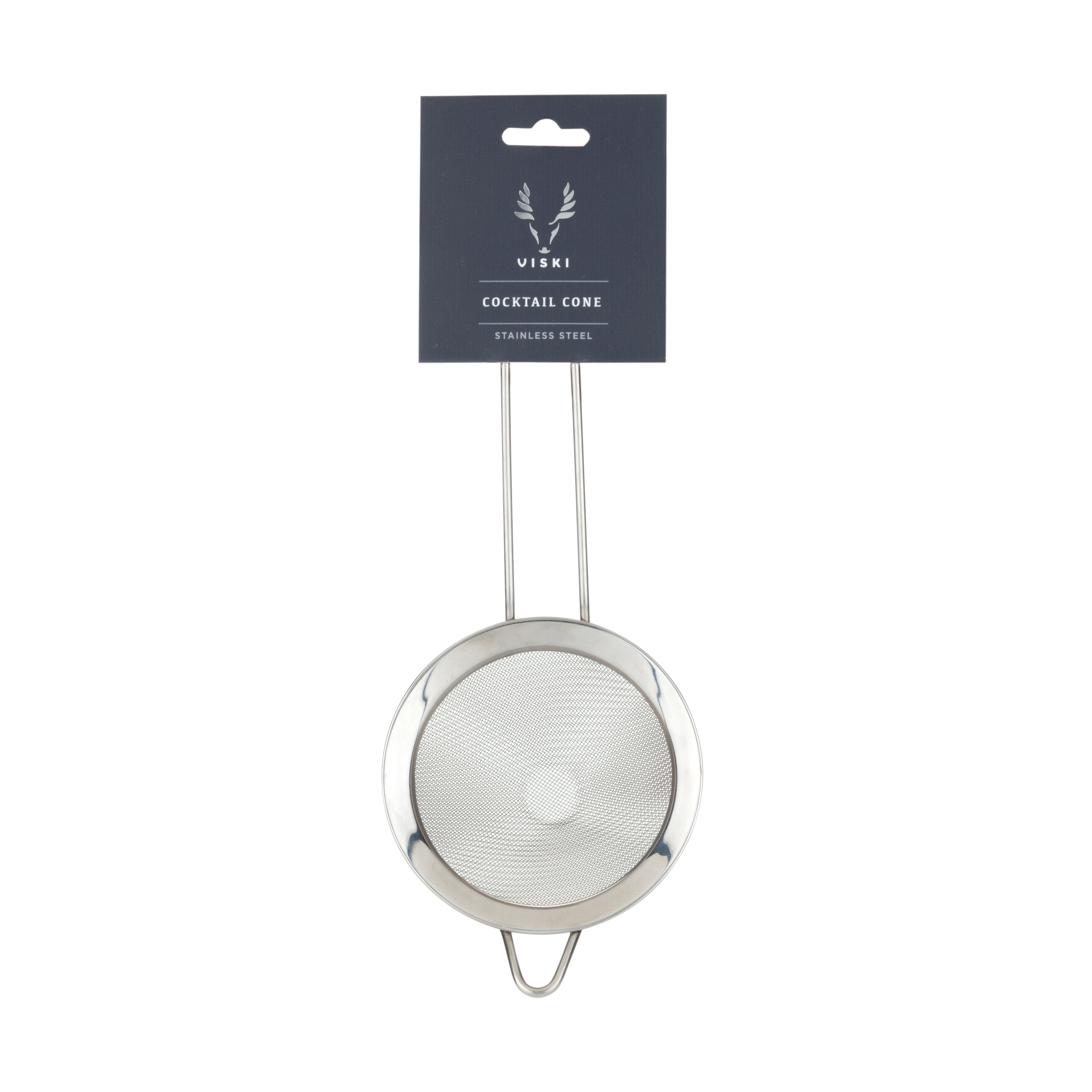 Premium Stainless Steel Fine Mesh Cone Strainer for Tea, Coffee & Cocktails - Durable Kitchen & Bar Filter with Handle for Easy Pouring
