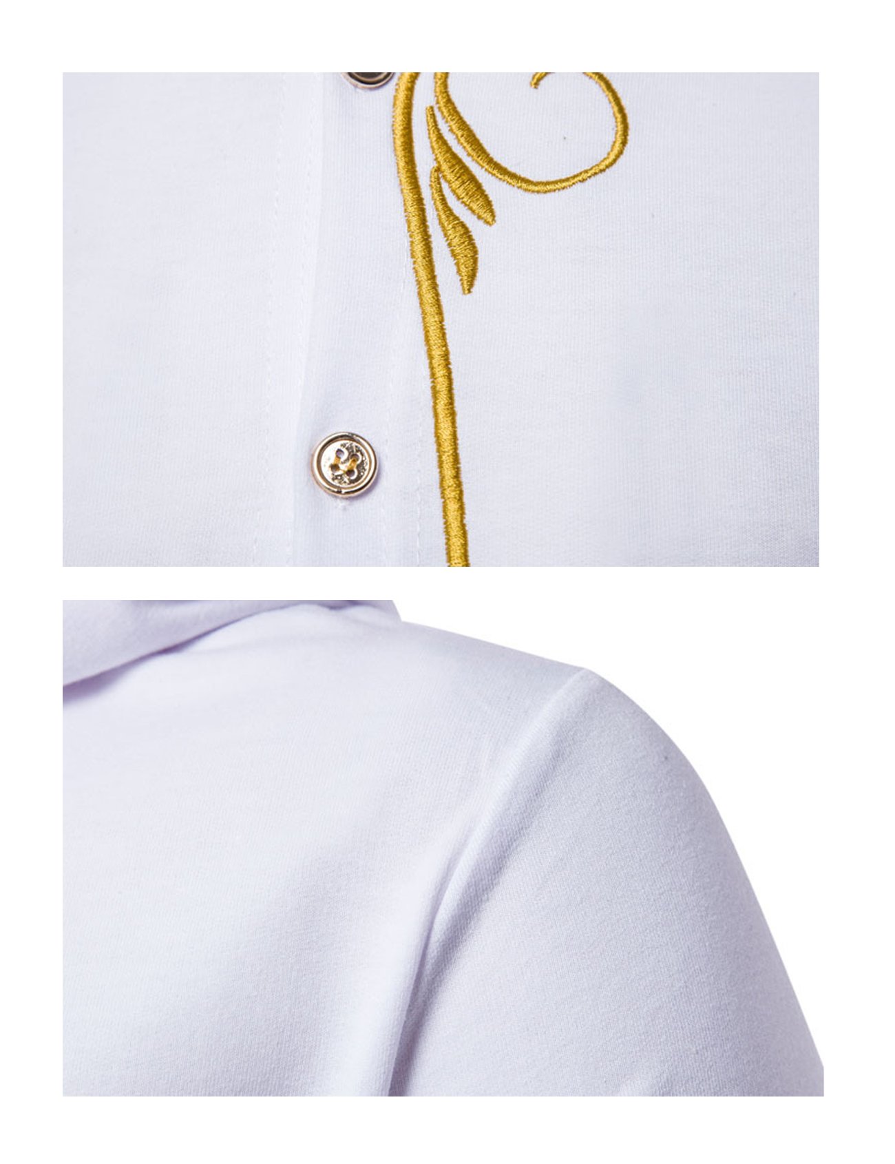 Men's Fashion Hoodie with Embroidery & Button Details - Stylish Casual Wear for Everyday Outfits & Streetwear Looks