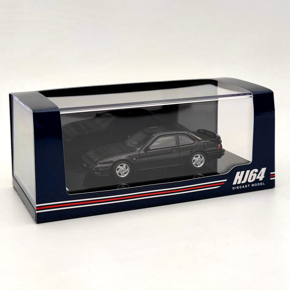 1/64 Scale Honda Prelude 2.0XX 4WS Special Edition Black Diecast Model Car - Hobby Japan HJ642002ABK - Collectible Toy Car Gift for Adults & Kids - Perfect for Display, Collection, and Racing Simulation