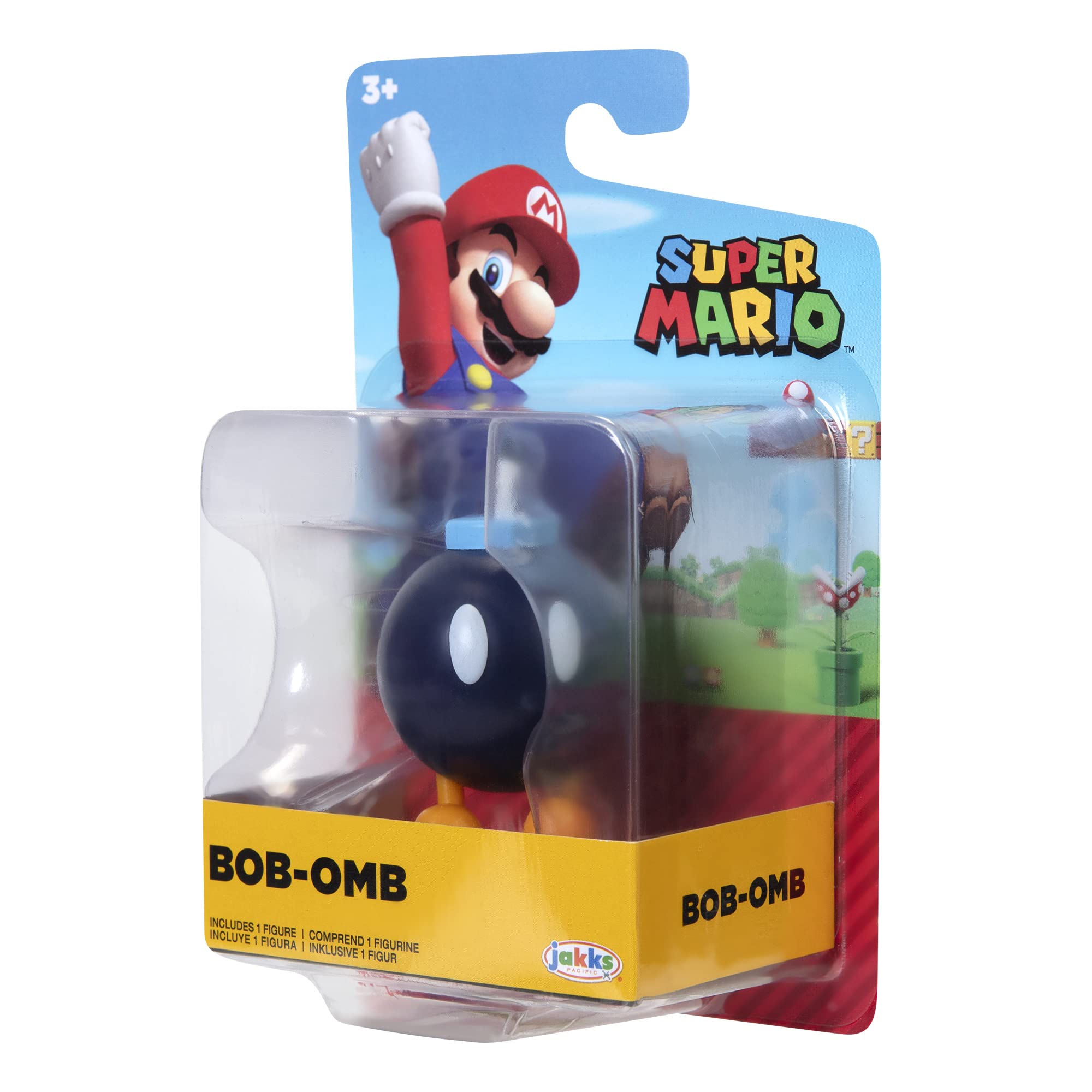 Nintendo Bob-Omb 6cm Articulated Action Figure - Perfect Gift for Kids & Collectors | Super Mario Party Game Accessory & Display Piece