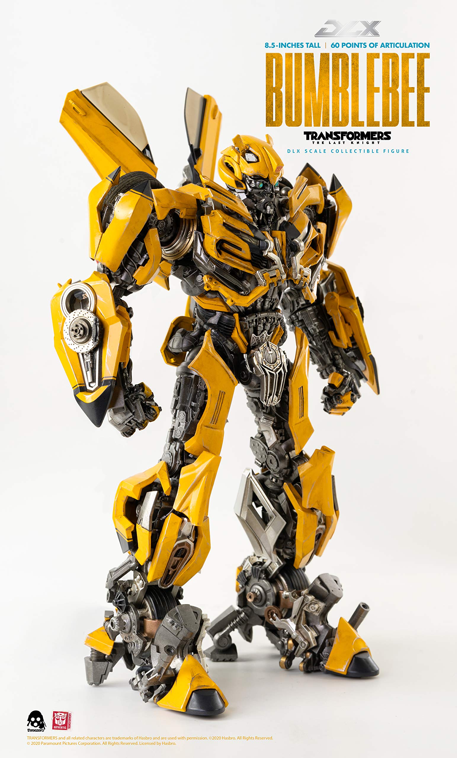 Transformers The Last Knight Bumblebee DLX Scale Collectible Action Figure - Premium Movie Replica for Display & Collectors