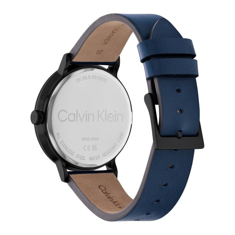 Calvin Klein Modern Blue Leather Men's Watch 25200436 - Stylish & Durable Timepiece for Business, Casual & Formal Occasions
