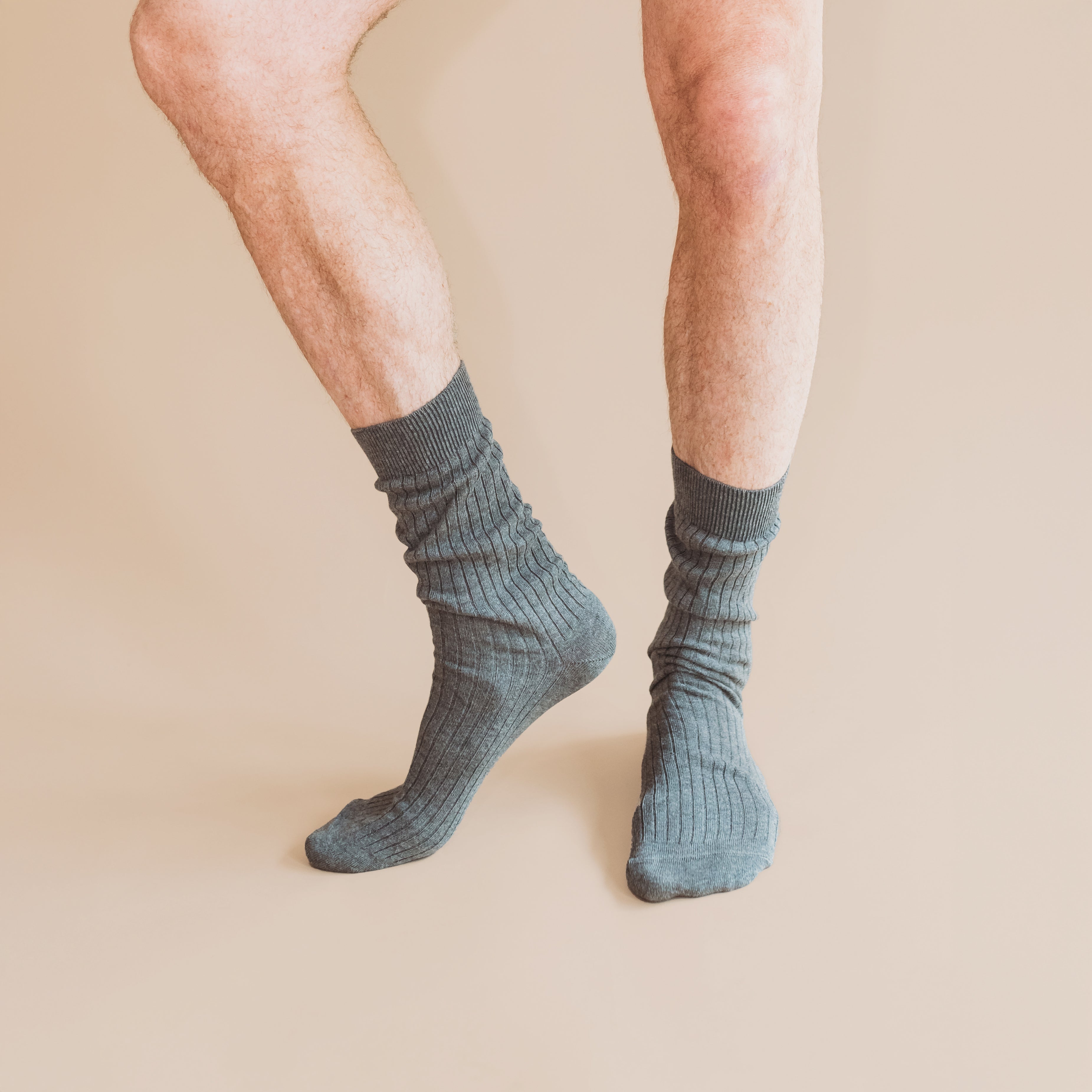 Breathable Ribbed Socks for Men & Women - 100% Organic Cotton - Comfortable Casual & Athletic Wear for Everyday Use