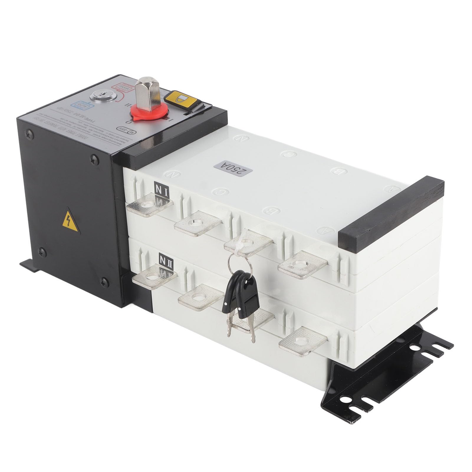 250A Automatic Transfer Switch AC400V 2 in 1 Out - Isolated Power Transfer Switch for Generator Backup | Home & Commercial Power Supply Solution