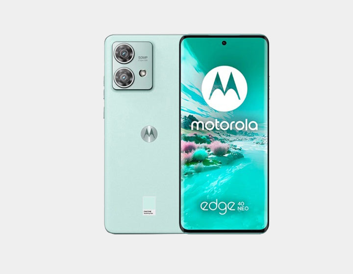 Motorola Edge 40 Neo 5G Smartphone - 256GB ROM 12GB RAM, Dual SIM GSM Unlocked (Soothing Sean) - Perfect for Streaming, Gaming & Productivity on the Go