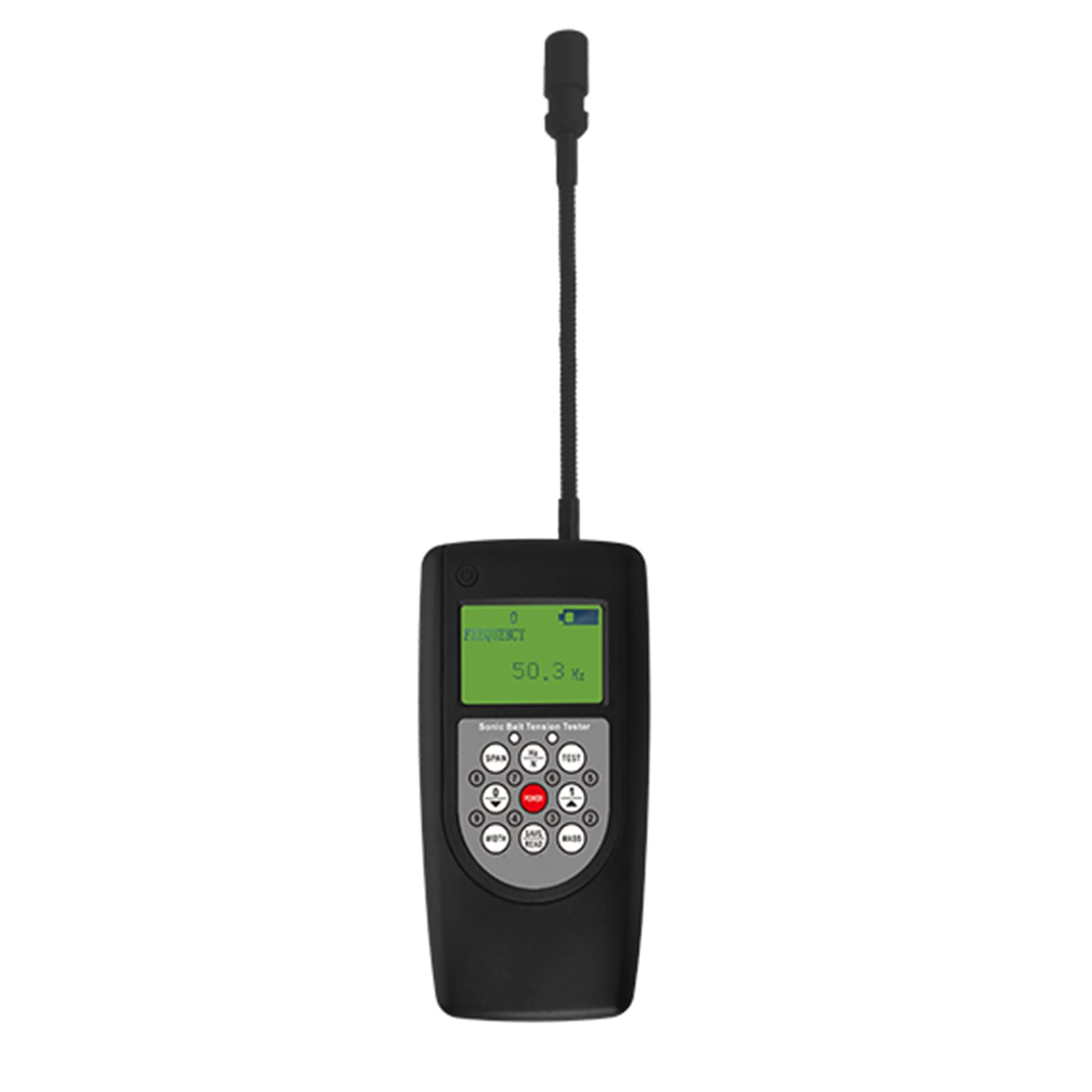 Sonic Belt Tension Tester - Digital Acoustic Belt Tension Meter Gauge for Measuring Transmission Belt Vibration (10Hz-680Hz Range) with Adjustable Direction Probe - Perfect for Industrial Maintenance, Automotive Repair & HVAC Systems