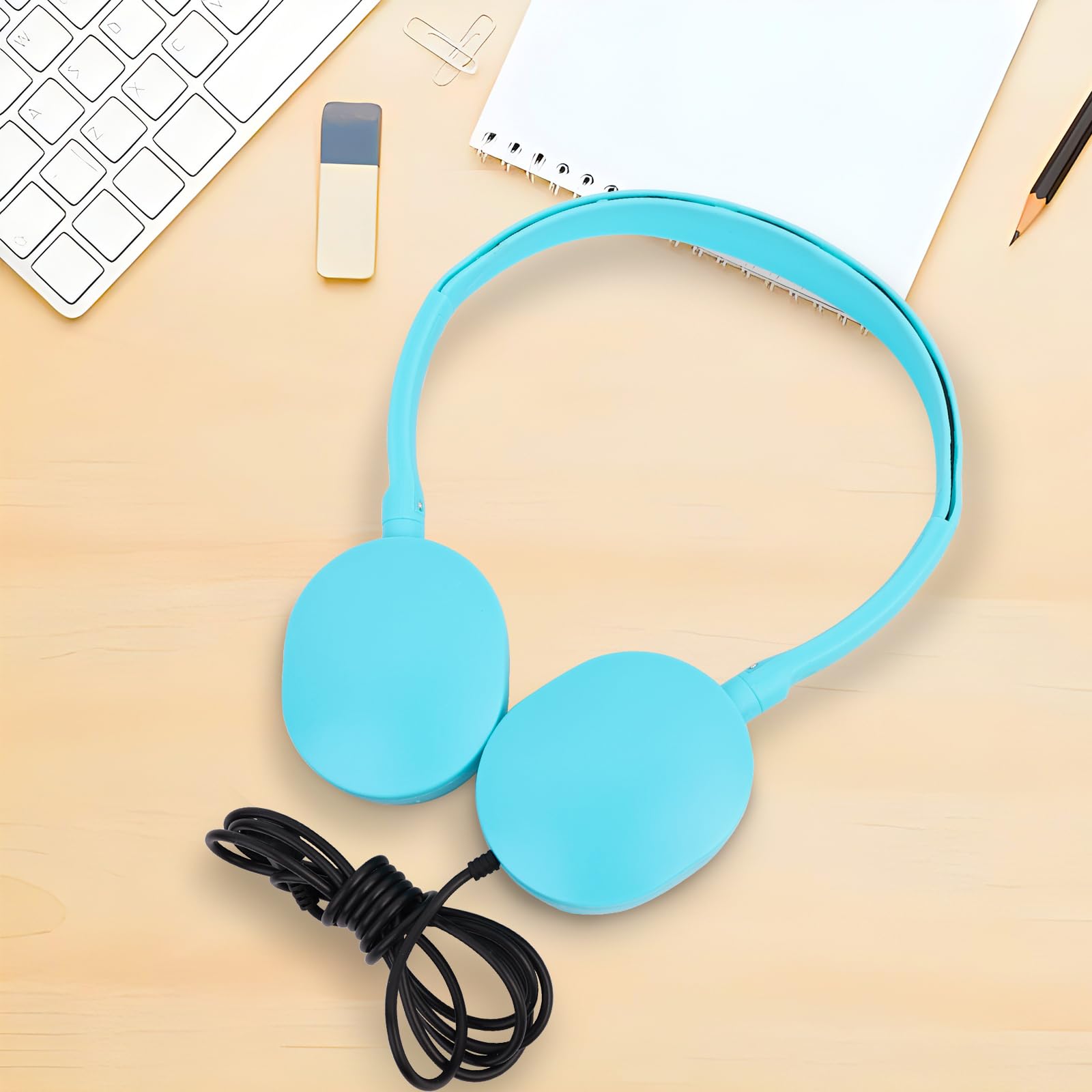 **15 Pack Bulk Wired Headphones for Kids - Adjustable School Headphones with 3.5mm Jack for Classroom, Library & Museum Use - Mixed Colors (Wholesale)**    **Usage Scenarios:** Perfect for school classrooms, online learning, libraries, museums, and educational institutions.