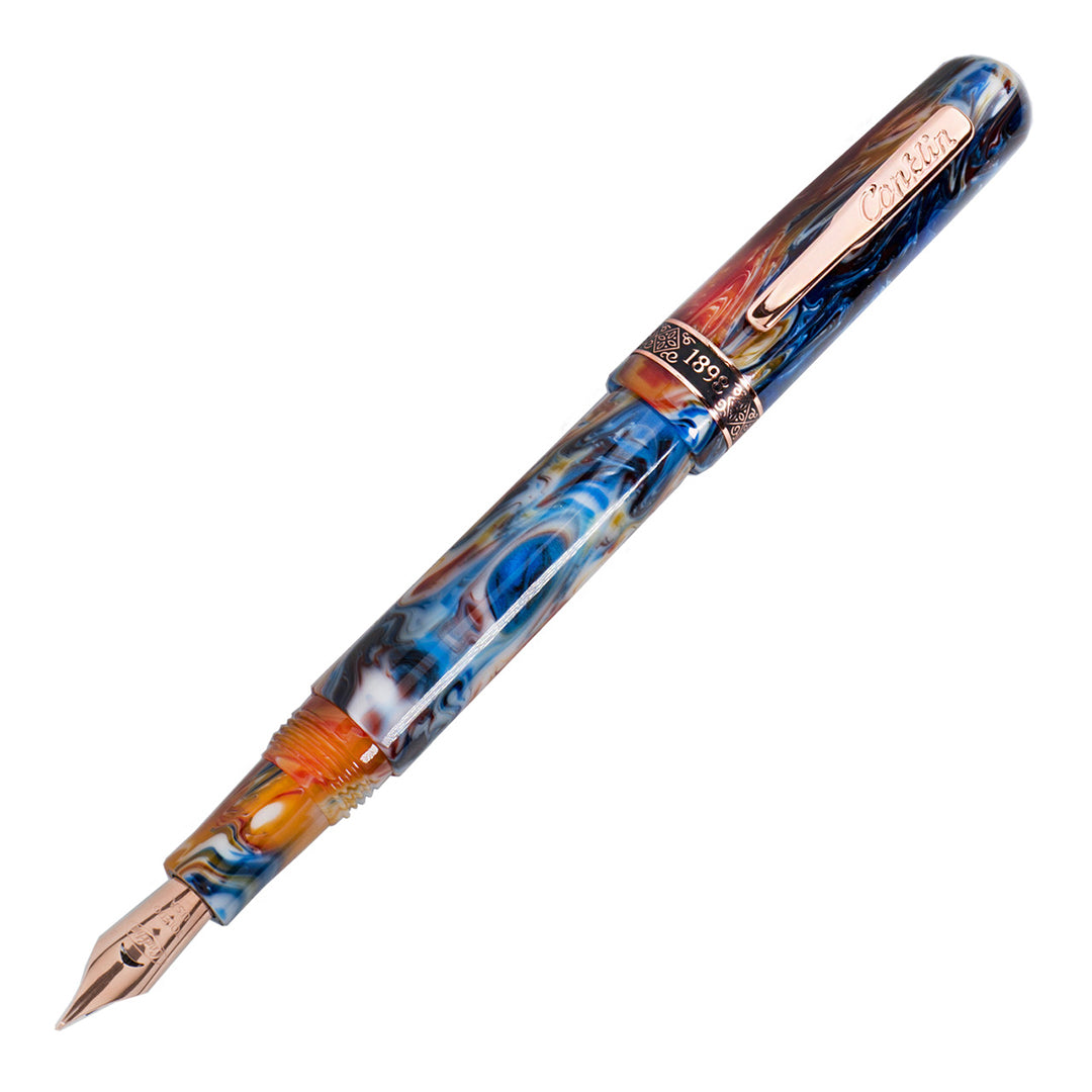 Conklin 1898 Fountain Pen - Misto Orange Limited Edition Vintage Style Writing Instrument for Calligraphy, Journaling & Gift Giving