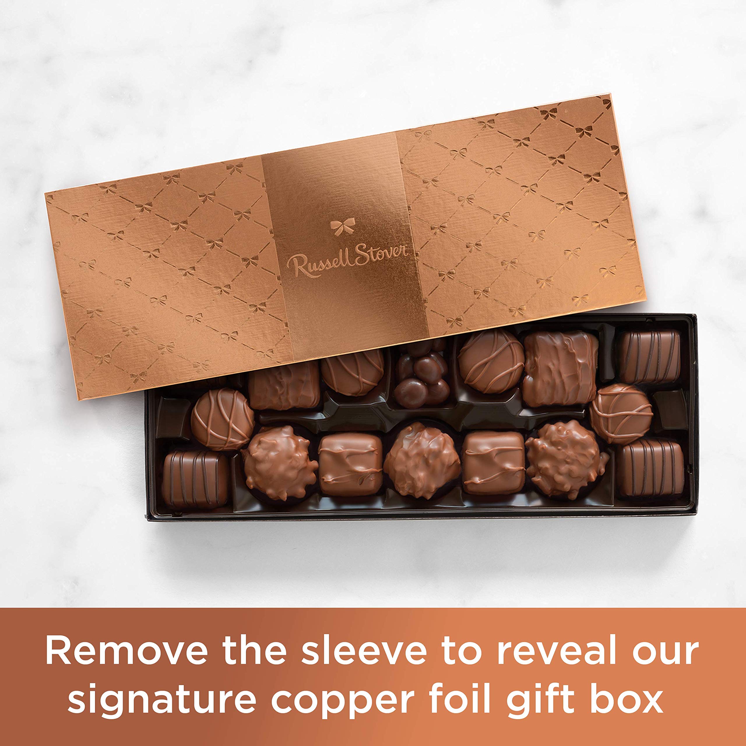Russell Stover Milk Chocolate Assortment Gift Box - 9.4 oz Premium Chocolate Collection for Holidays, Birthdays & Corporate Gifting