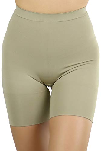 High Waisted Shaper Shorts - Tan