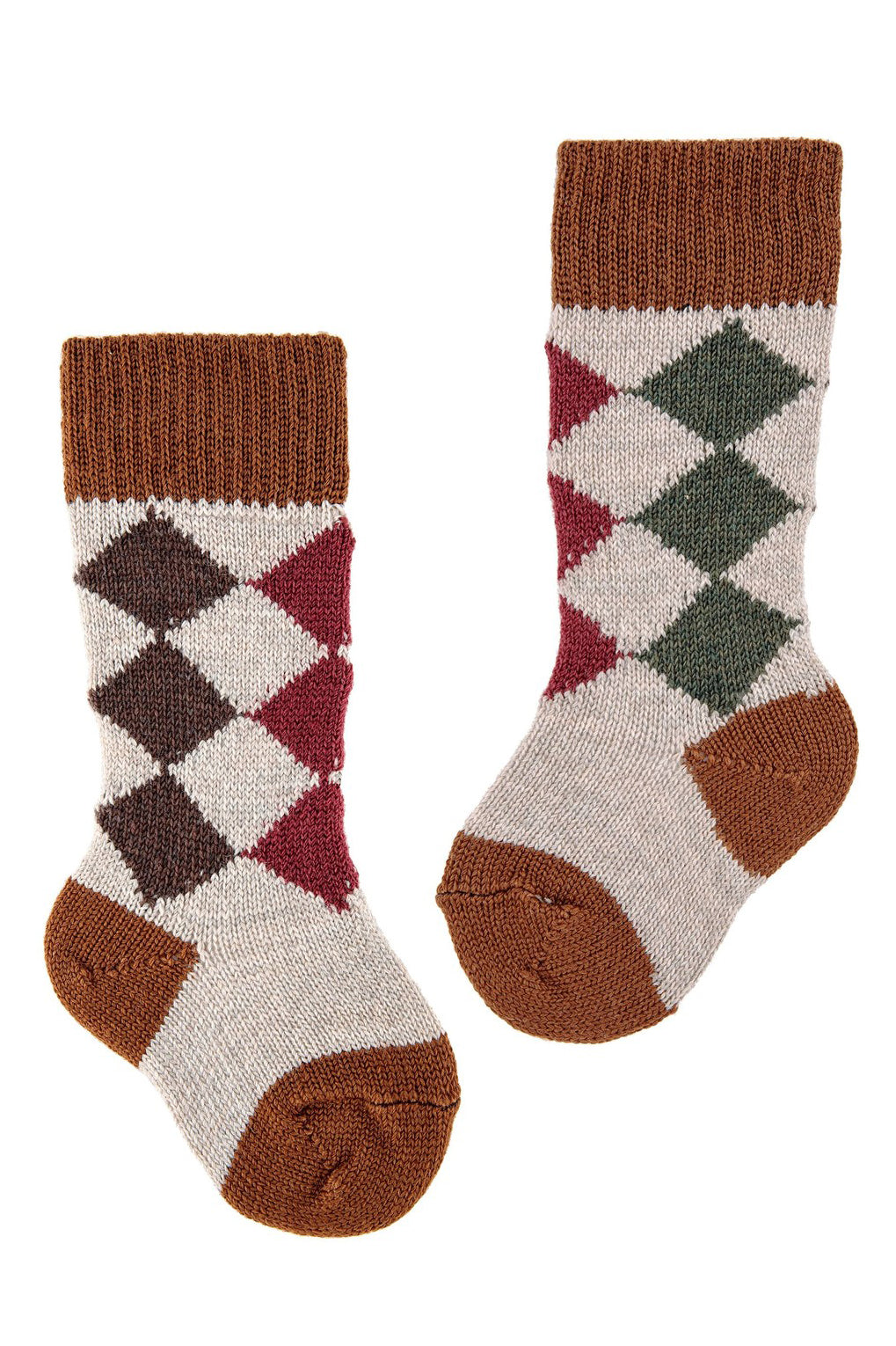 Premium Merino Wool Diamond Pattern Socks for Men & Women - Soft, Breathable & Odor-Resistant - Perfect for Hiking, Running & Outdoor Activities