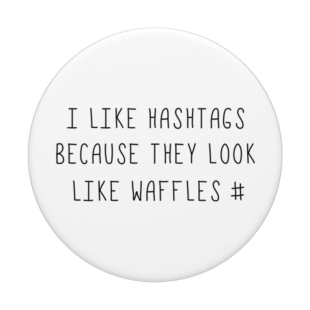#Hashtag Waffle-Shaped Novelty T-Shirt - Fun & Trendy Graphic Tee for Social Media Lovers, Casual Wear & Gifts
