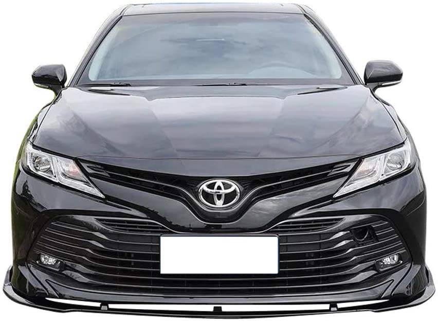 2018-2020 Toyota Camry LE/L/XLE Front Bumper Lip Spoiler - 3 Piece Style Body Kit for Enhanced Aerodynamics & Sporty Look - Perfect for Street Racing & Car Shows