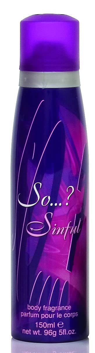 So...? Sinful Body Fragrance Mist 150ml - Long Lasting Women's Perfume Spray for Date Night & Special Occasions