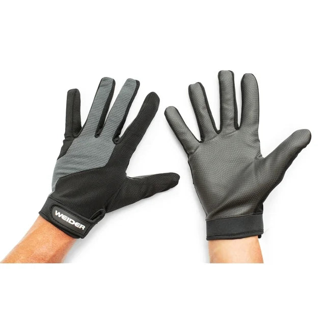 Weider Full Finger Training Gloves with Touchscreen Compatibility - Gym Workout Gloves for Weightlifting, CrossFit & Fitness - Breathable & Anti-Slip for Comfortable Training