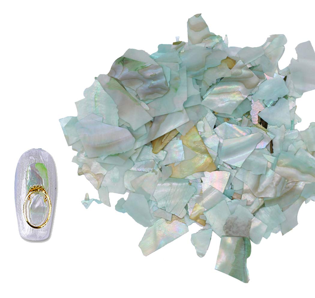 Abalone Shell Nail Jewelry - Decorative Sequins & Nail Patch for DIY Manicure - Perfect for Nail Art, Wedding, Party, and Special Occasions