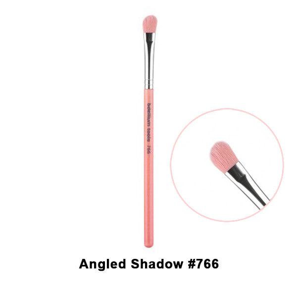 Bdellium Tools Pink Bambu Eye Makeup Brushes - Professional Vegan Makeup Brush Set for Eyeshadow, Blending & Eyeliner - Perfect for Travel & Everyday Makeup