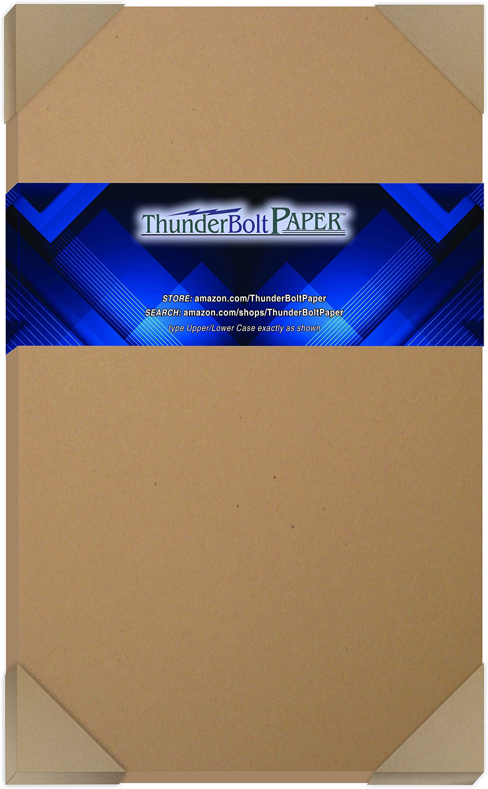 150 Brown Kraft Fiber 28/70# Text Paper Sheets - 8.5