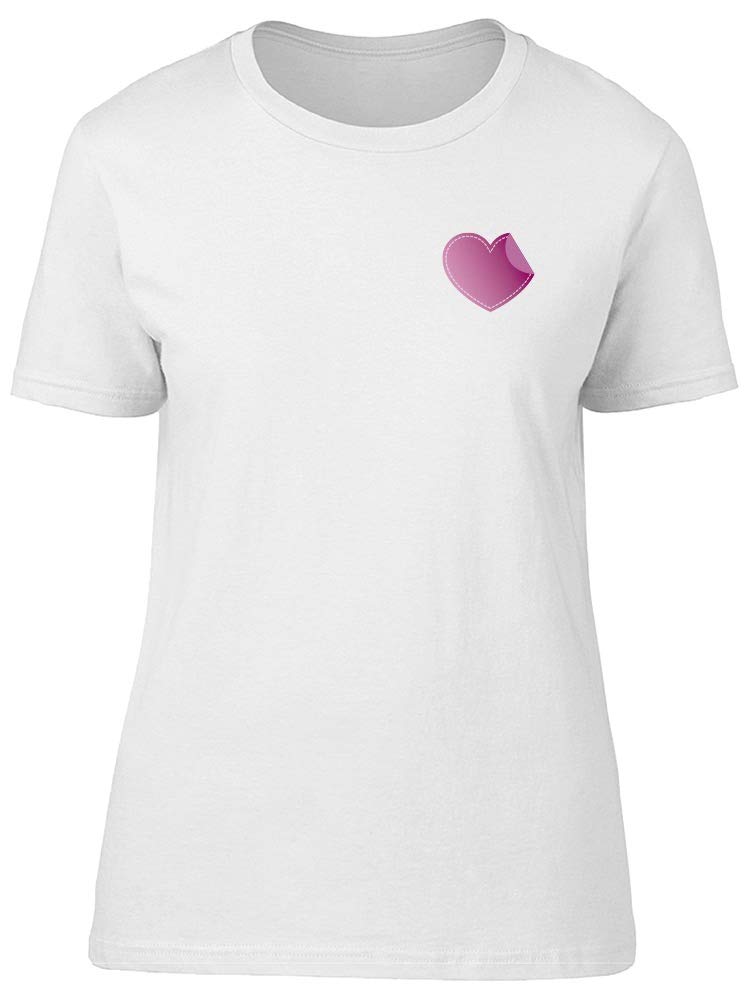 Women's Folded Paper Heart Graphic T-Shirt - Casual & Cute Tee for Everyday Wear, Date Night, and Gifts