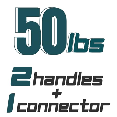 E. Barbell 50LB or 25LB Dumbbell Pair - Black
