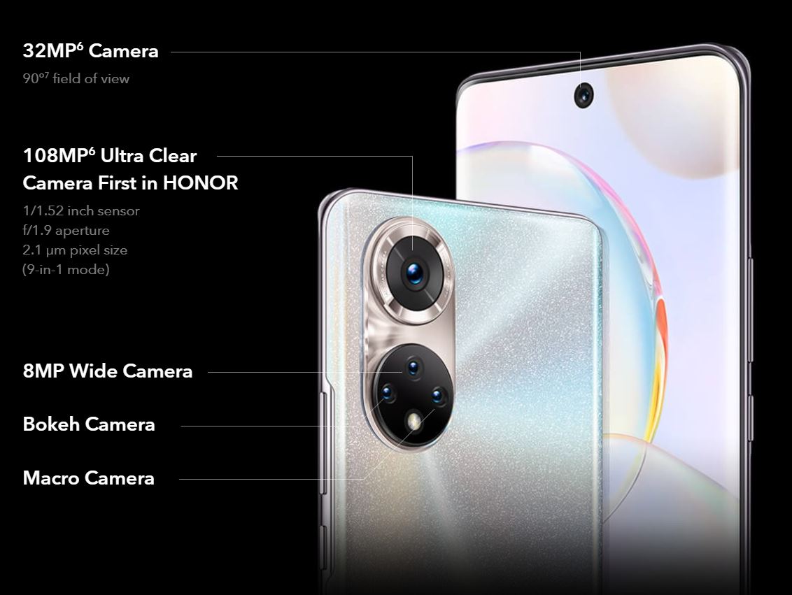 Honor 50 5G Smartphone (256GB ROM, 8GB RAM) 6.57